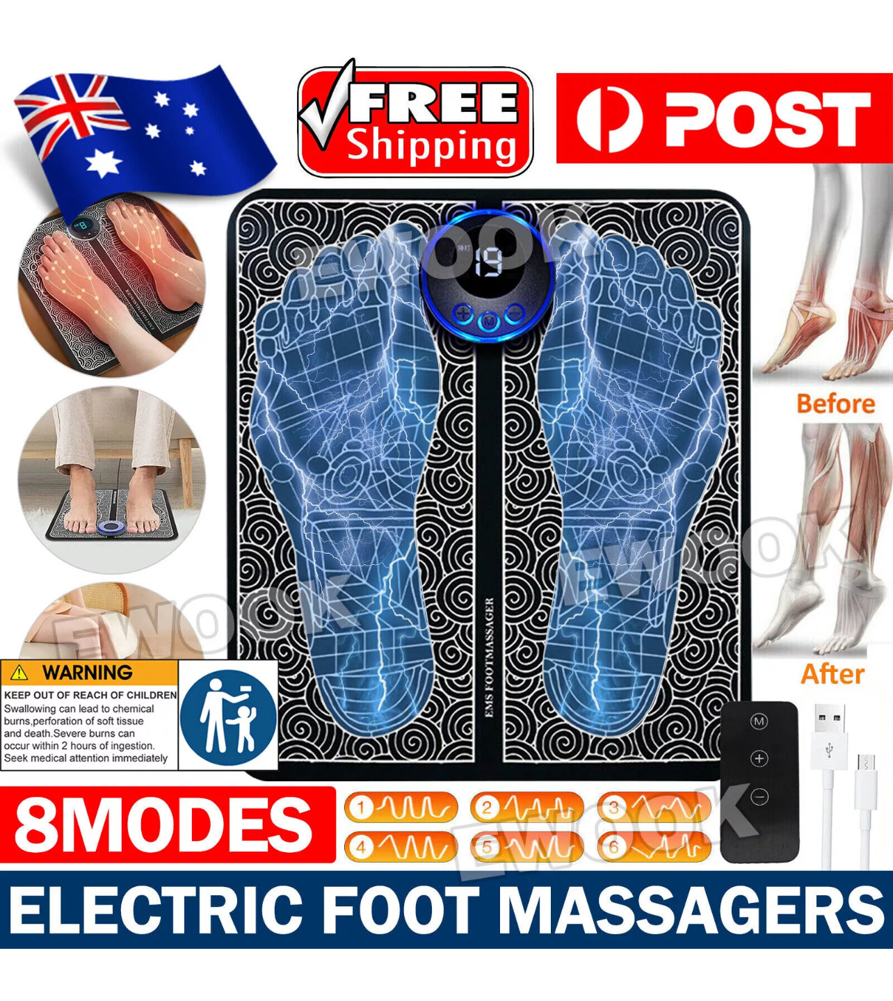 Electric foot massager (37)⭐️⭐️⭐️⭐️⭐️