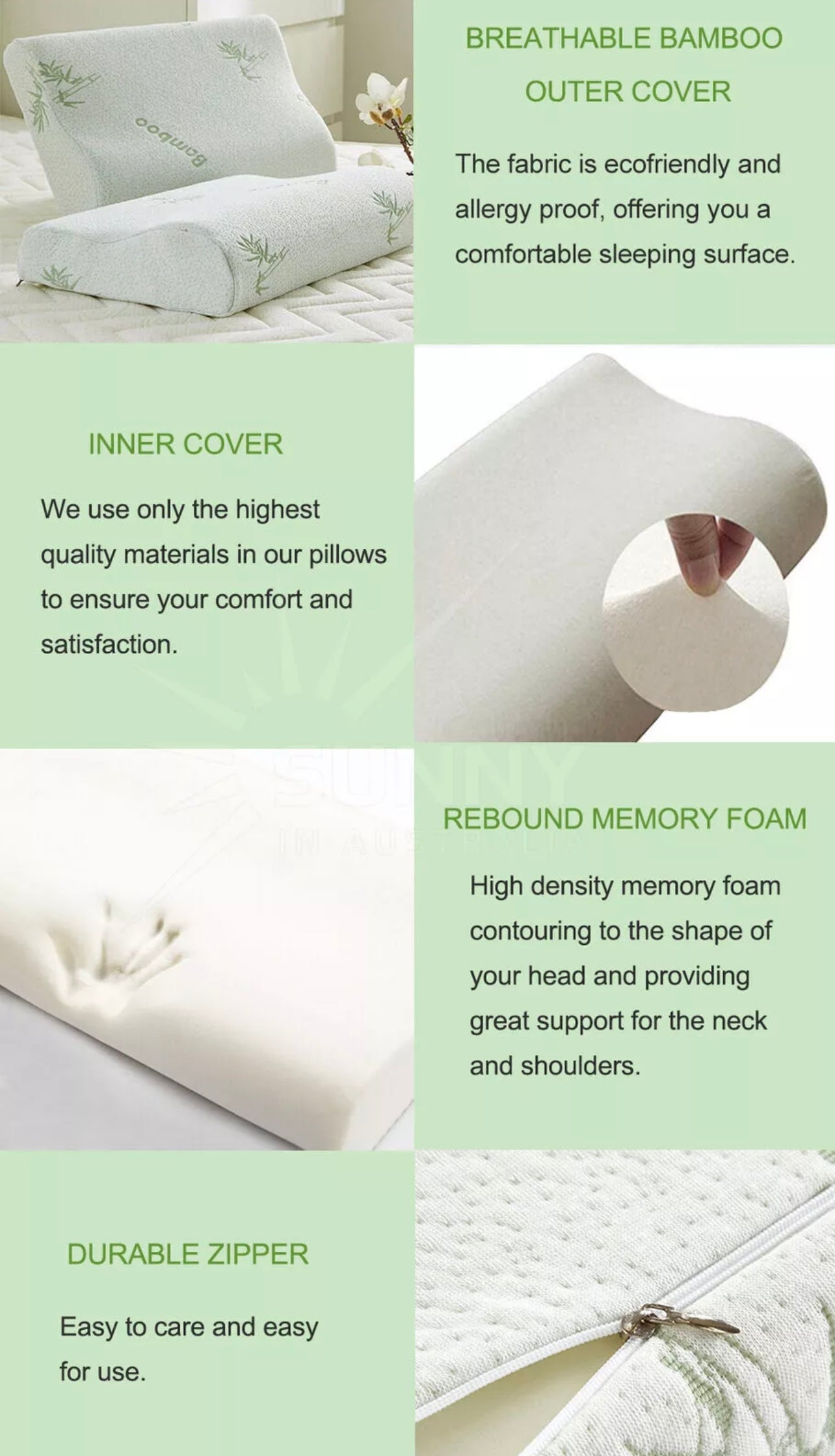 Bamboo memory foam pillow (33)⭐️⭐️⭐️⭐️⭐️