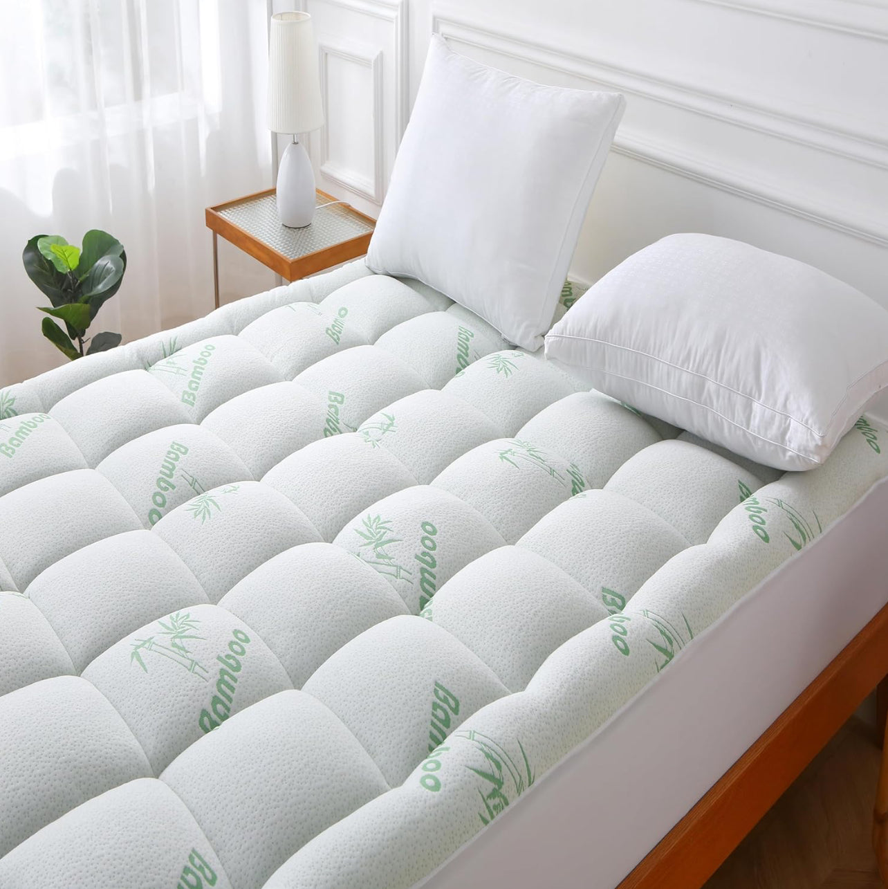 Fitted Bamboo mattress topper (30)⭐️⭐️⭐️⭐️⭐️