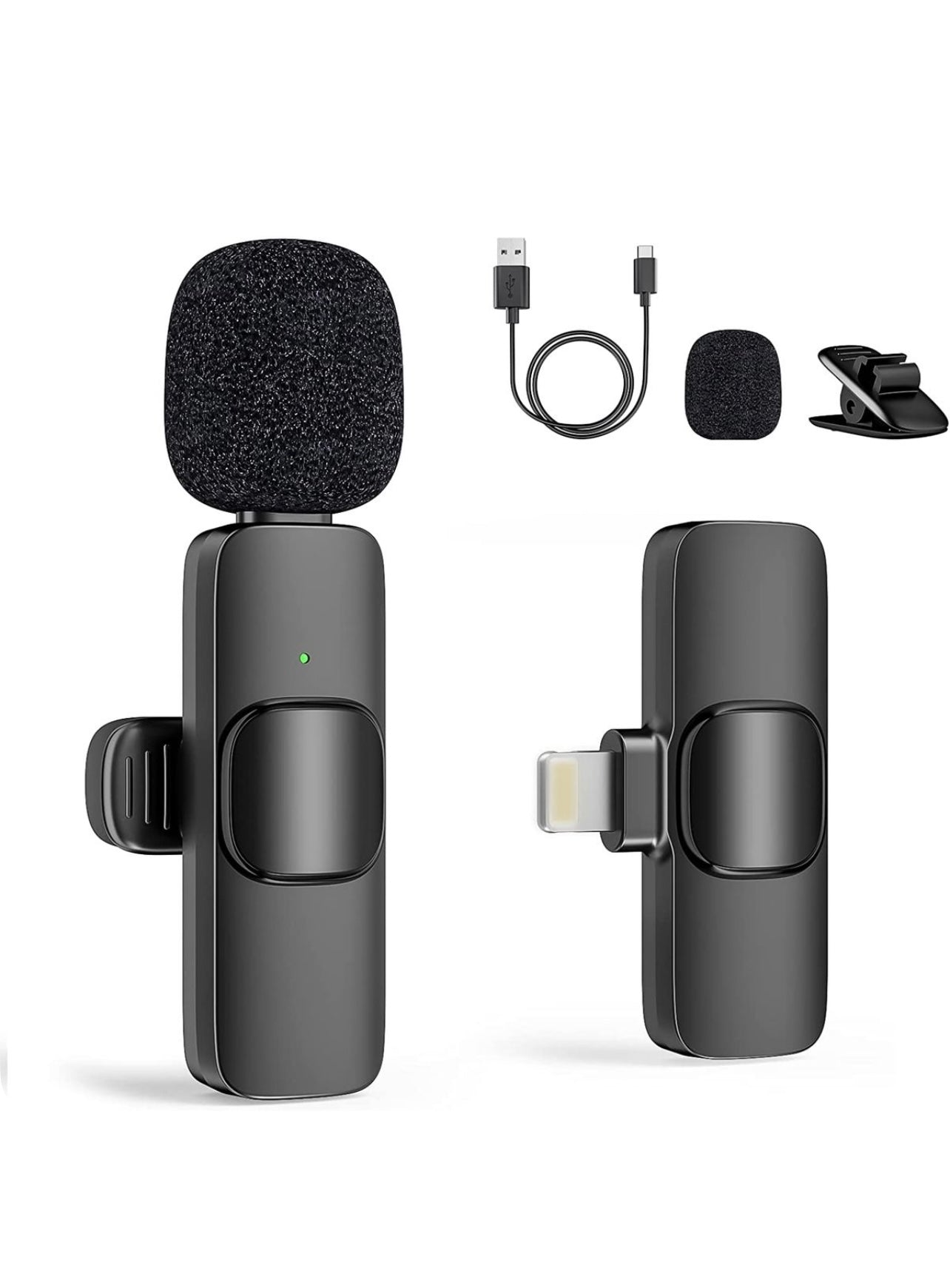 Wireless lavalier microphone (22)⭐️⭐️⭐️⭐️⭐️